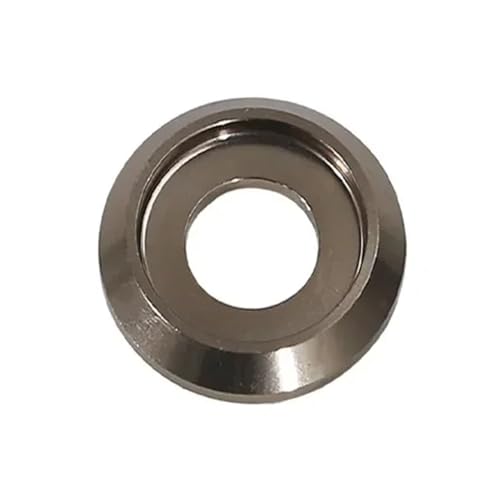 M2 M2.5 M3 M4 M5 M6 M8 Bunte Aluminiumlegierung Unterlegscheibe mit Becherkopf Al Metall Rillendichtungen for Rundkopfschrauben RC-Teile 5/10 Stück(Gray,5PCS_M2) von OZXZH