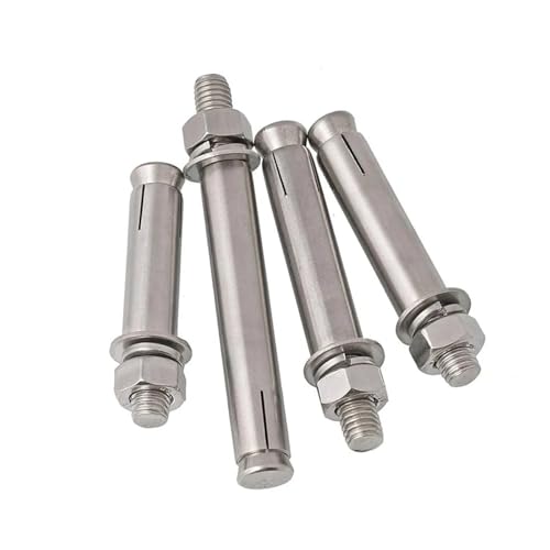 M6-M12 Expansionsankerbolzen Hülse Verbesserter Typ Edelstahl 304(M10x70 Pack 10) von OZXZH