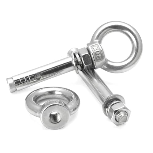 M6 M16 Hülsenanker Beton-Expansions-Augenschraube 304 Edelstahl Installation Artefakthaken Universal-Ringschrauben(M12x120mm 1pc) von OZXZH