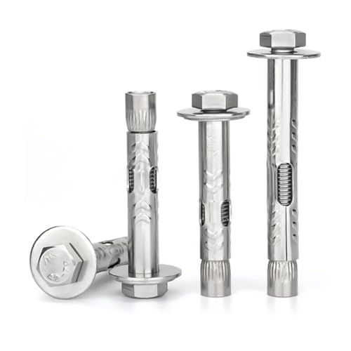M6 M8 M10 M12 304 Edelstahl Äußere Sechskant Expansion Bolzen Buchse Anker Stellschraube Beton(5PCS,M12x110) von OZXZH