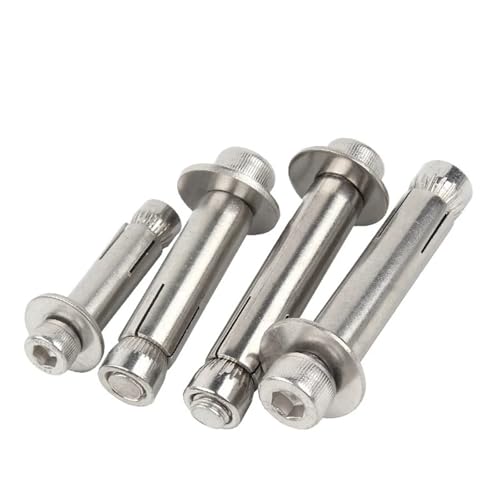 M6 M8 M10 M12 304 Edelstahl Sechskant Innensechskantkopf Eingebaute Expansionsschraube Interner Betonankerbolzen(M10x80mm-1PCS) von OZXZH