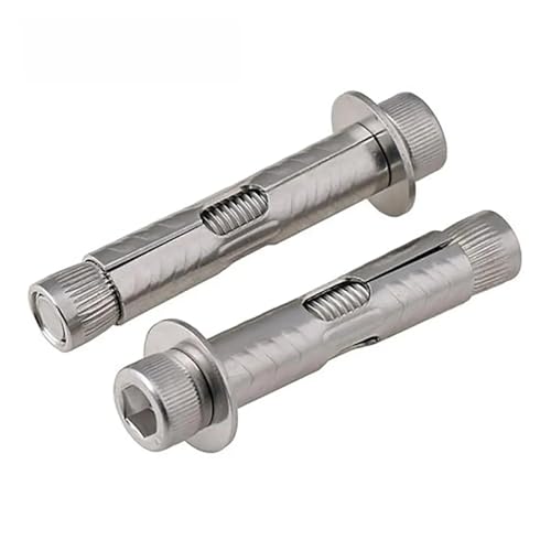 M6 M8 M10 M12 Sechskant-Innensechskantkopf Eingebaute Expansionsschraube 304 Edelstahl Interner Betonankerbolzen(M12x110(1pcs)) von OZXZH