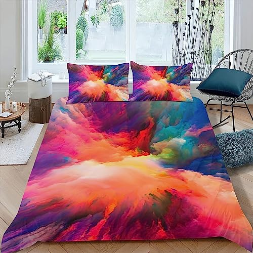 OaKita Bunt Bettwäsche Set Multicolored Bohemian Stil Bettbezug Kinder Jungen Bettwäsche Set 135x200 cm aus Weiche Mikrofaser mit Reißverschluss (Stil 05,135 x 200 cm) von OaKita