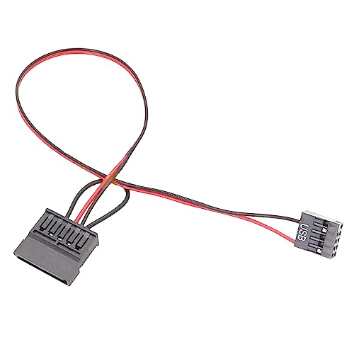 Oadnijuie PVC 239 USB-auf-Netzkabel für Itx-Motherboards, USB 9-polig auf 2,5-Zoll-SATA-Laptop, Reparaturteile, USB-auf-Netzkabel von Oadnijuie