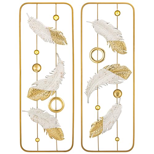 2er-Set Wandskulpturen Quadrat Wanddekoration Metall Wandschmuck Dekorationen 3D Metallbilder Modernes Kunstwerk für Haus Wohnzimmer Esszimmer Schlafzimmer Küche Korridor, Typ-3 von Oairse