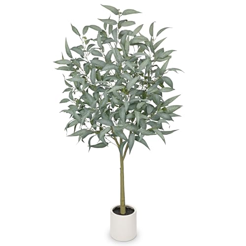 Künstlicher Eukalyptus Kunstbaum Künstliche Pflanzen wie Echt 150cm Kunstpflanze Groß Künstlicher Eukalyptus Kunstbaum für Home Wohnzimmer Schlafzimmer Büro Deko Künstlicher Eukalyptus Kunstbaum Künstliche Pflanzen wie Echt 150cm Kunstpflanze Groß Künstlicher Eukalyptus Kunstbaum für Home Wohnzimmer Schlafzimmer Büro Deko von Oairse