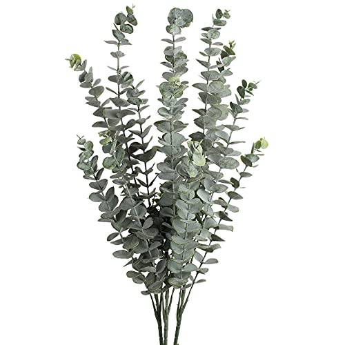 Oairse 3 Stück Künstliche Eukalyptus Pflanzen, Kunstpflanzen Dekoration Eukalyptus mit 5 Zweigköpfen, Trockenblumen Dekoration für Heimdekoration Höhe 87cm Oairse 3 Stück Künstliche Eukalyptus Pflanzen, Kunstpflanzen Dekoration Eukalyptus mit 5 Zweigköpfen, Trockenblumen Dekoration für Heimdekoration Höhe 87cm von Oairse