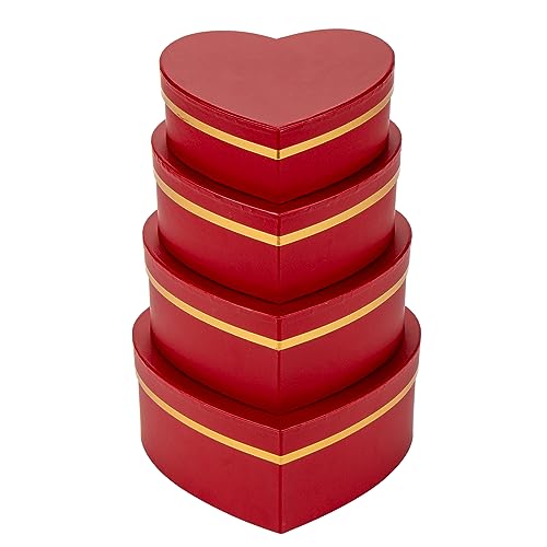Oairse 4er-Set Geschenkbox Herzform Aufbewahrungsbox mit Deckel Geschenkschachtel Karton Blumenbox Ordnungsboxen Geschenkbox Karton Schmuckschachtel Geschenkbox Geburtstag muttertagsgeschenk Oairse 4er-Set Geschenkbox Herzform Aufbewahrungsbox mit Deckel Geschenkschachtel Karton Blumenbox Ordnungsboxen Geschenkbox Karton Schmuckschachtel Geschenkbox Geburtstag muttertagsgeschenk von Oairse
