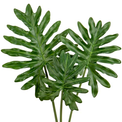Oairse Set mit 3 Künstlichen Monstera Groß Kunstpflanzen wie echt für Boho-Hochzeitsdeko, Tropische Palmblätter-Dekoration für Zuhause, Haus, Party, Küche, DIY-Blumenarrangement Oairse Set mit 3 Künstlichen Monstera Groß Kunstpflanzen wie echt für Boho-Hochzeitsdeko, Tropische Palmblätter-Dekoration für Zuhause, Haus, Party, Küche, DIY-Blumenarrangement von Oairse