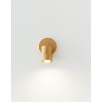 Handgefertigte Holz Wandleuchte Drehbar Mid Century Licht von OakLightStore