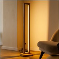 Handgefertigte Moderne Eichen Stehlampe Mid-Century Stehlampe Für Wohnzimmer von OakLightStore
