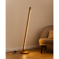 Holzstehlampe, Designer-Stehlampe, Moderne Stehlampe, Lesestehlampe, Dimmbare Große Einzigartige Led-Stehlampe von OakLightStore