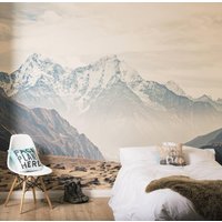 Berg Aussicht Selbstklebende Tapete Wandbild von OakdeneDesigns