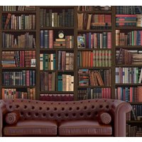 Bücherregal Selbstklebende Wandbild von OakdeneDesigns