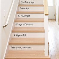 Familienregeln Treppe Aufkleber von OakdeneDesigns