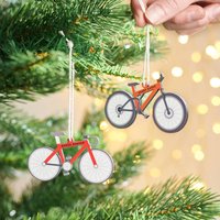 Personalisierte Fahrrad Weihnachtsbaum Dekoration von OakdeneDesigns