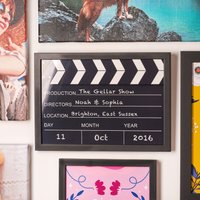 Personalisierte Hollywood Film Klatsche Metallplakette von OakdeneDesigns