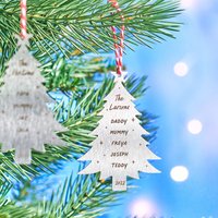 Personalisierte Metall Stammbaum Weihnachtsdekoration Personalisierte Metall Stammbaum Weihnachtsdekoration von OakdeneDesigns