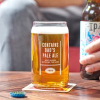 Personalisierte Bulldogge Bierdose Glas Personalisierte Bulldogge Bierdose Glas von OakdeneDesigns