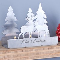 Personalisierte 3D Paare Metall Deer Teelichthalter von OakdeneDesigns