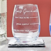 Personalisiertes Gin-O-Meter Glas von OakdeneDesigns