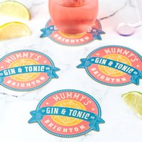 Personalisiertes Set Cocktail Biermatten Personalisiertes Set Cocktail Biermatten von OakdeneDesigns
