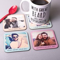 Set Von Vier Personalisierten Foto-Untersetzer Set Von Vier Personalisierten Foto-Untersetzer von OakdeneDesigns