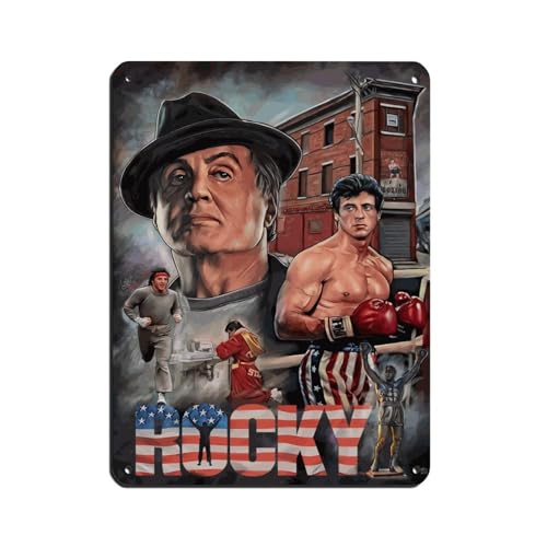 Amerikanischer Film Rocky Balboa Amerikanische Flagge Leinwand Poster Retro Poster Metall Blechschild Chic Art Retro Eisen Malerei Bar Menschen Höhle Cafe Familie Garage Poster Wanddekoration 30 x 40 Amerikanischer Film Rocky Balboa Amerikanische Flagge Leinwand Poster Retro Poster Metall Blechschild Chic Art Retro Eisen Malerei Bar Menschen Höhle Cafe Familie Garage Poster Wanddekoration 30 x 40 von OakiTa