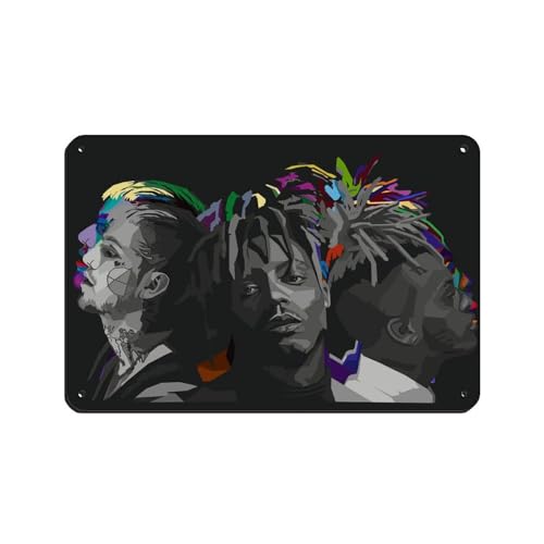 Hd Rap Sänger XXX Lil Peep Juice Wrld Poster Retro Poster Metall Blechschild Chic Kunst Retro Eisen Malerei Bar Menschen Höhle Cafe Familie Garage Poster Wanddekoration 20 x 30 cm von OakiTa