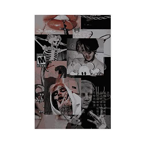 Lil Peep Rapper Poster (2) Leinwand Poster Schlafzimmer Dekor Sport Landschaft Büro Zimmer Dekor Geschenk Unrahmen-Stil 20 x 30 cm von OakiTa