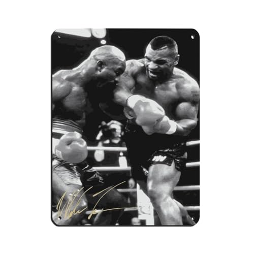 Mike Tyson Klassisches Boxposter, Retro-Poster, Metall-Blechschild, schicke Kunst, Retro, Eisenmalerei, Bar, Menschen, Höhle, Café, Familie, Garage, Poster, Wanddekoration, 30 x 40 cm von OakiTa