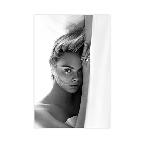 OakiTa Leinwandposter mit Sängerin Cara Delevingne, 2 Stück, Wandkunst, Dekor, Bild, Gemälde für Wohnzimmer, Schlafzimmer, Dekoration, ungerahmt, 40 x 60 cm von OakiTa