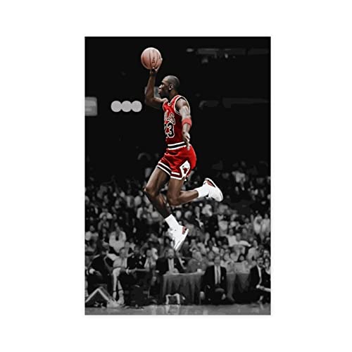 OakiTa Michael Jordan Basketballspieler-Poster (2) Leinwand-Poster, Wandkunst, Dekordruck, Bild, Gemälde für Wohnzimmer, Schlafzimmer, Dekoration, ungerahmt, 30 x 45 cm von OakiTa