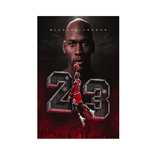 OakiTa Michael Jordan Basketballspieler-Poster (5) Leinwand-Poster, Wandkunst, Dekor, Bild, Gemälde für Wohnzimmer, Schlafzimmer, Dekoration, ungerahmt, 40 x 60 cm von OakiTa