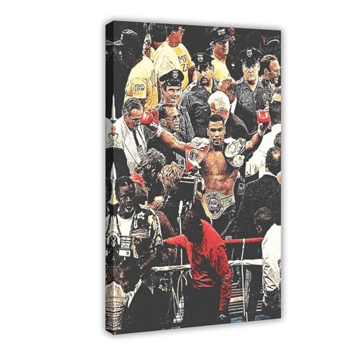 OakiTa Mike Tyson Poster Boxposter (16) Leinwand Poster Wandkunst Dekor Druck Bild Gemälde für Wohnzimmer Schlafzimmer Dekoration Rahmenstil 20 x 30 cm von OakiTa