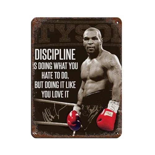 OakiTa Mike Tyson Poster Boxposter (18) Blechschild Vintage Metall Pub Club Cafe Bar Home Wandkunst Dekoration Poster Retro 30 x 40 cm von OakiTa