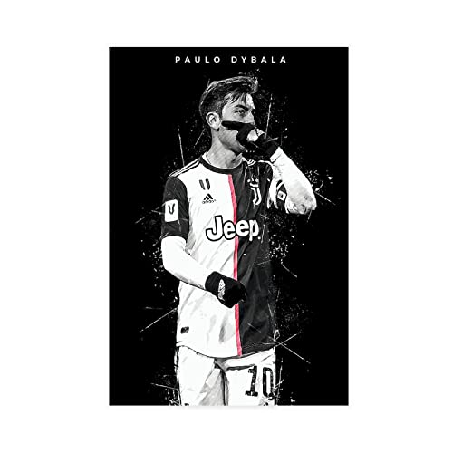 OakiTa Paulo Dybala Fußball-Poster (4) Leinwand-Poster, Wandkunst, Dekor, Bild, Gemälde für Wohnzimmer, Schlafzimmer, Dekoration, ungerahmt, 30 x 45 cm von OakiTa