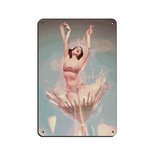 OakiTa Striptease Dita Von Teese Sexy Beauty Poster Blechschild Vintage Metall Pub Club Cafe Bar Home Wandkunst Dekoration Poster Retro 20 x 30 cm von OakiTa