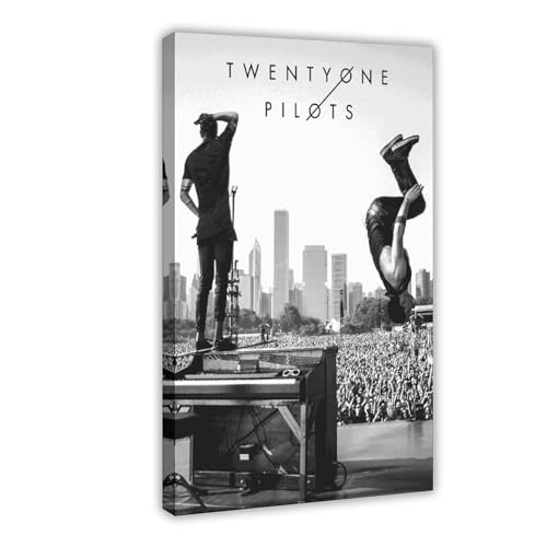 Twenty One Pilots Rock Band Poster Leinwand Poster Schlafzimmer Dekor Sport Landschaft Büro Zimmer Dekor Geschenk Rahmenstil 30 x 45 cm von OakiTa