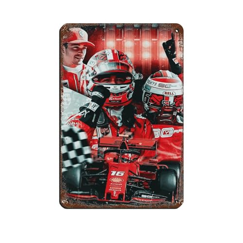 World Formula 1 Driver Charles Leclerc Poster Retro Poster Metall Blechschild Chic Art Retro Eisen Malerei Bar Menschen Höhle Cafe Familie Garage Poster Wanddekoration 20 x 30 cm World Formula 1 Driver Charles Leclerc Poster Retro Poster Metall Blechschild Chic Art Retro Eisen Malerei Bar Menschen Höhle Cafe Familie Garage Poster Wanddekoration 20 x 30 cm von OakiTa