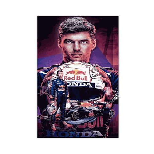 World Formula 1 Driver Max Verstappen Poster 15 Leinwand Poster Schlafzimmer Dekor Sport Landschaft Büro Zimmer Dekor Geschenk ungerahmt 30 x 45 cm von OakiTa