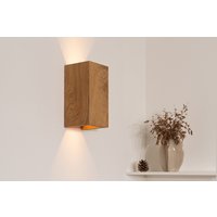 Handgefertigte Wandleuchte Aus Eichenholz von OakyLux