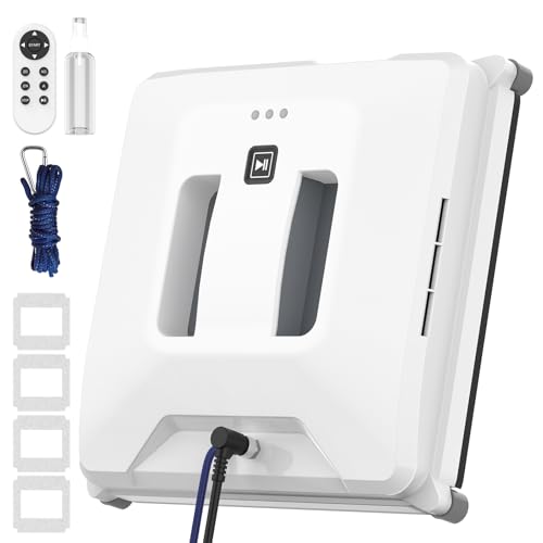 Fensterputzroboter, 3000PA Fensterroboter mit Dual-Spray, 3 Reinigungsmodi, Intelligente Pfadplanung, Schutzsystem, Kantenerkennungsfunktion, Fensterroboter Kabellos mit Fernbedienung, Fenster Roboter Fensterputzroboter, 3000PA Fensterroboter mit Dual-Spray, 3 Reinigungsmodi, Intelligente Pfadplanung, Schutzsystem, Kantenerkennungsfunktion, Fensterroboter Kabellos mit Fernbedienung, Fenster Roboter von Oamger