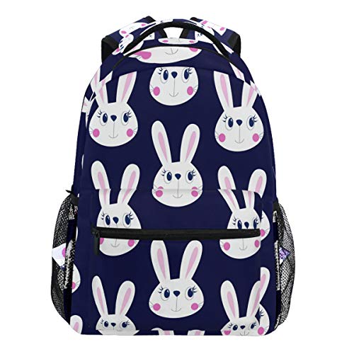 Oarencol Rucksack mit niedlichem Cartoon-Hasen-Motiv, für Damen, Herren, Mädchen, Jungen von Oarencol