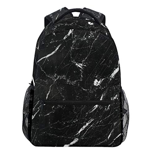 Oarencol Vintage Weiß und Schwarz Marmor Art Print Rucksack Bookbag Daypack Reise Schule College Tasche für Damen Herren Mädchen Jungen von Oarencol