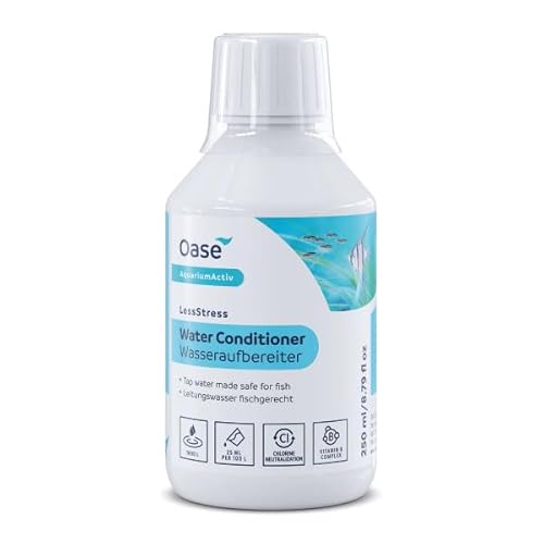Oase LessStress Wasseraufbereiter 250 ml - für fischfreundliches Aquariumwasser, zur Stressreduktion bei Zierfischen, spendet Jod Oase LessStress Wasseraufbereiter 250 ml - für fischfreundliches Aquariumwasser, zur Stressreduktion bei Zierfischen, spendet Jod von Oase