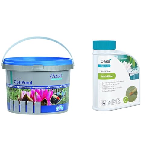 OASE 50558 AquaActiv OptiPond Teichstabilisierer 500 ml & Oase 43140 AquaActiv PondClear Teichklärer 500 ml OASE 50558 AquaActiv OptiPond Teichstabilisierer 500 ml & Oase 43140 AquaActiv PondClear Teichklärer 500 ml von Oase