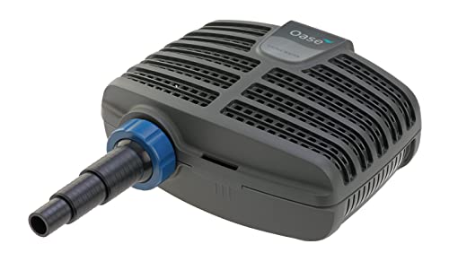 OASE 51096 Filter und Bachlaufpumpe AquaMax Eco Classic 5500, 5300 l/h Förderleistung, energiesparende Bachlaufpumpe, Teichpumpe, Filter, Pumpe, Bachlauf, Dunkelgrau von Oase