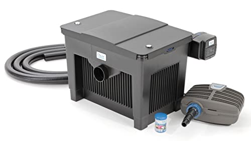 OASE 56777 Durchlauffilter BioSmart Set 18000 geeignet für Teiche bis 18 m³, Filtersystem, Filterkomplettset, inkl Filtermaterial, Teichpumpe und UVC Klärer von Oase