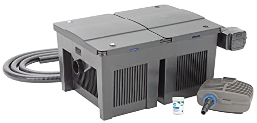 OASE 56789 Durchlauffilter BioSmart Set 36000 geeignet für Teiche bis 36 m³, Filtersystem, Filterkomplettset inkl Filtermaterial, Teichpumpe und UVC Klärer von Oase
